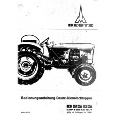 Deutz D2505 Operators Manual